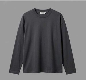 Men's Basic Dark Grey Long Sleeve Tee