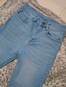 Light Blue Bell Bottom Jeans