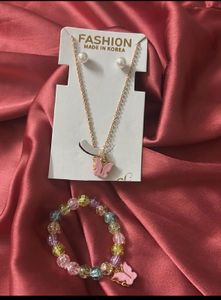 New: Butterfly Necklace & Bracelet Set