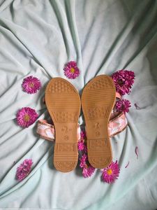 Brand New Stylish Pink Ethnic Flats / Kolhapuri St
