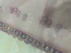Elegant Unstitched Embroidered Kurta Set