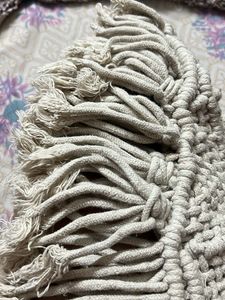 Boho Macrame Fringe Scarf