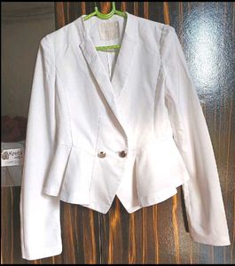 White Blazer - Basic