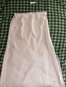 SALE ❗Satin Midi Skirt with Slit