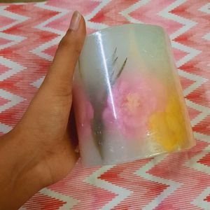 Floral Encased Candle