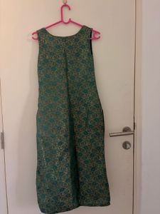 Elegant Teal Brocade Kurta