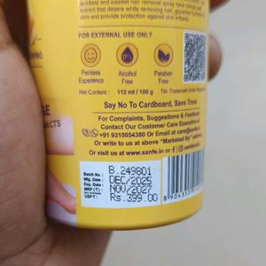 Sanfe Spray Away Hair Removal Foam
