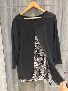 Black & White Printed top