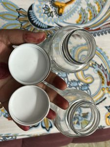 Glass bottles straight for storage water