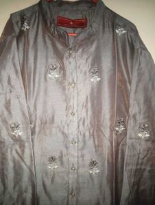 Men's Grey Kurta