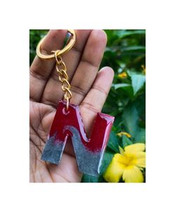 handmade alphabet keychain