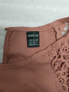 SHEIN Chic Lace Sleeve Top