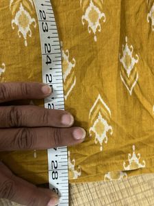 Mustard Printed Kurta