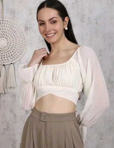 Chic White Crop Top