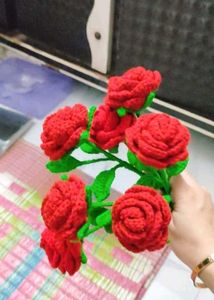 Handmade Crochet Red Roses