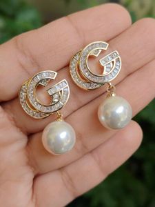 Designer Pearl Drop Earrings