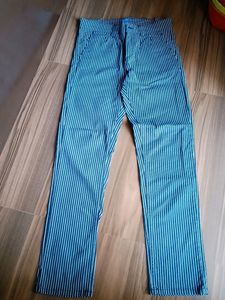 Blue Saint Striped Shorts - Size 30