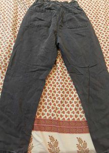 Washed Black High Waisted Jeans