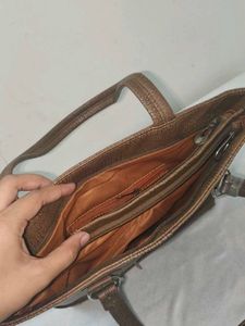Stylish Brown Textured handbag Bag