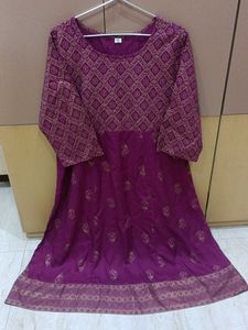 Price Dropped 😍 Beautiful Purple Anarkali Kurta