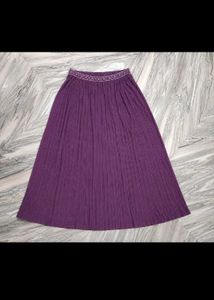 Lavender Kurta Set with Purple Skirt