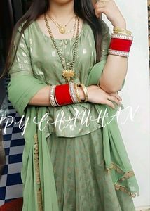 Price Drop Grab Fast 🔥🔥Stiched Stunning Green Le