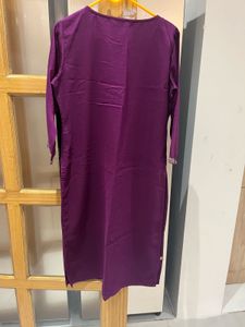 LIBAS Purple Embroidered Kurta