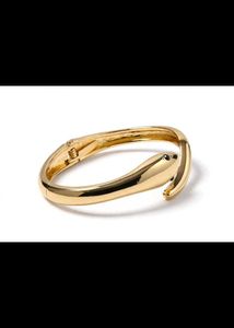 Gold Snake Bangle Bracelet