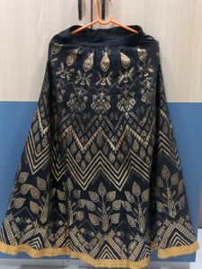 Stunning Black &amp; Gold Ethnic Skirt
