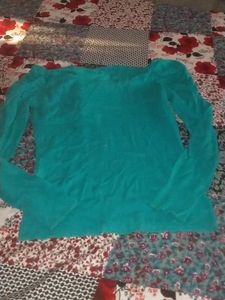 Girls Green Winter Top
