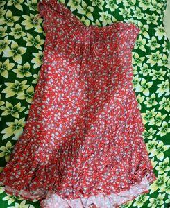 Chic Floral Print Ruched Top
