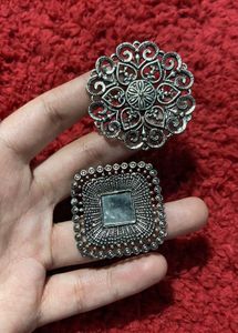 Statement Rings - Set of 2