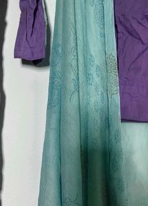 Purple Kurta Set with Dupatta