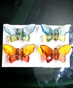 Set of 4 Butterfly Hair Clips
