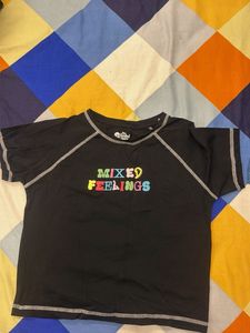 Black "Mixed Feelings" T-Shirt