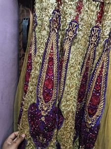 Multi Color Velvet Gown
