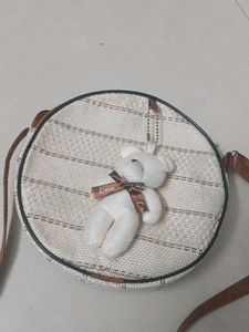 Cute Round Teddy Bear Bag