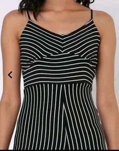 Striped Wide-Leg Jumpsuit