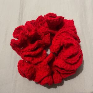 Handmade Crochet Scrunchies  ( one piece )