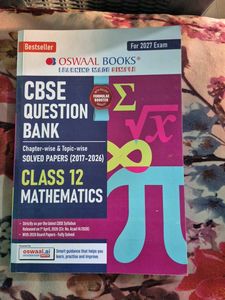 CBSE Class 12 Mathematics Question Bank