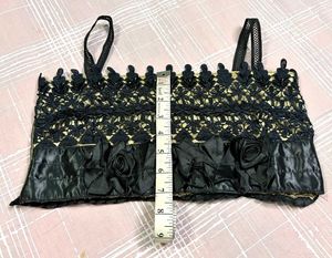 BLACK LACE BUSTIER TOP