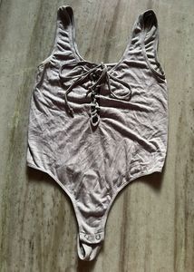 SALE BODYSUIT Lace-Up Top