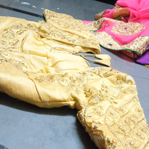 golden blouse for women