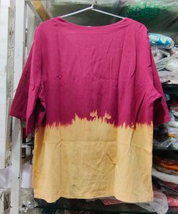 Stylish Tie-Dye Button-Up Top