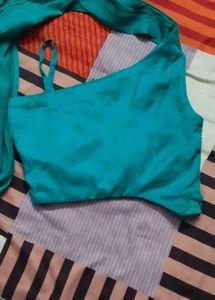 Stylish Teal Embellished Outfit