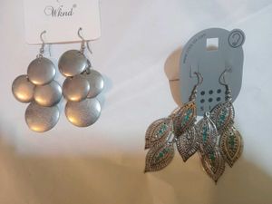C Dangle Earrings Set