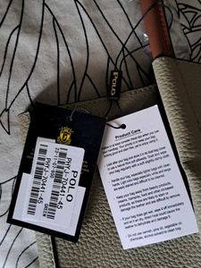 New POLO Beige Hand bag ( large size' Malaysia)