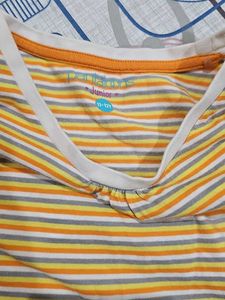 Striped Tee &amp; Tropical Shorts Set