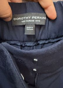 Chic Navy Tie-Waist Pants