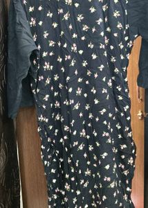 Elegant Black Floral Kurta set